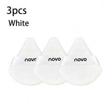 NOVO 1/3pcs Triangular Velvet Makeup Puffs, Soft & Fluffy Puff, Flocked Powder Puff For Loose Powder, Compact Powder, Mineral Powder, Body Powder, Reusable & Washable, Double-Sided Makeup Sponge, Designed For Under Eyes And T-Zone, Beauty Makeup Tools - Multicolor - View 10