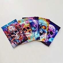 200pcs Holographic Resealable Mylar Bags, Odor-Proof Zipper Packaging Bags With Pattern Print, Suitable For Small Items - Mixed Color a - View 8