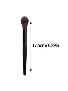 Multifunctional Flame Makeup Brush, Creates Smooth Natural Color Blending Effect, Practical Daily Facial Makeup Tool - Black - View 9