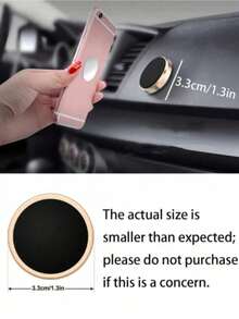 1 pieza Soporte magnético estable para teléfono de coche, se adhiere rápidamente al salpicadero o a las paredes interiores del coche, compatible con todos los modelos de teléfono, diseñado para propietarios de coches. Soporte magnético universal de metal para teléfono, soporte magnético multifunción para teléfono, accesorios para coche, artículos esenciales para coche, decoración de coche, accesorios interiores de coche, decoración de habitación para mujeres, decoraciones navideñas para el hogar, organizador de escritorio, accesorios, contenedores de almacenamiento, artículos esenciales para viajes, muebles - Multicolor - Ver 9