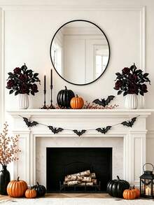 1/12pcs Realistic Black Calla Lily & Rose Artificial Flowers, Elegant Style, Suitable For Wedding, Home Decor, Room Arrangement, Bedroom Decoration, Outdoor Garden Decor, Wreath Making, Wedding Floral Arrangement, Tabletop Decor, Autumn Decoration, Halloween Decor - Multicolor - View 5