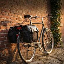 Motorcycle Saddle Bag Waterproof Side Canvas 26L Travel Storage Bike Panniers - Black - View 6