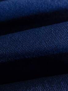 Tween Girl Casual Minimalist Solid Color Stand Collar Long Sleeve Double Zipper Knit Cardigan Sweater Jacket Suitable For Daily Casual Campus Outdoor Spring Autumn Winter - Navy Blue - View 10