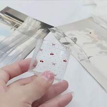 3件組 水墨櫻花蝴蝶結圖案透明充電器保護殼，附線材保護套與充電頭組，適用 20W/18W 充電器 - 彩色 - 查看 5
