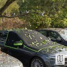 磁吸式汽車遮陽簾，加厚牛津布材質耐用且堅韌，可折疊便攜設計，安裝與收納方便，配備後視鏡反光條提升夜間能見度，適用於大多數車型 - 多色 - 查看 11