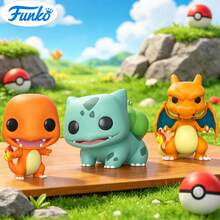 Funko POP! Games: Pokémon - Charizard (EMEA Version), Bulbasaur, Charmander, Collectible Vinyl Figure - Display Model, 1 Count - Multicolor - View 1