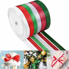 6pcs 10mm X 22m Satin Ribbon, Multi-Color Fabric Tape, Gift Ribbon, Suitable For Packaging & Holiday Decoration & Wedding & Bouquet & DIY Decoration - View 11