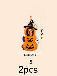 Dekorasi Gantung Halloween Foto Kustom, Liontin Rumah Hantu , Dekorasi Pohon Rumah, Kenang-kenangan Wajah yang Dipersonalisasi, Dekorasi Ruangan Musim Gugur, Hadiah Liburan Kustom, Cocok untuk Keluarga dan Teman, Dekorasi Halloween yang Dapat Disesuaikan, Gantungan Tas, Dekorasi Rumah - Gaya B - View 11