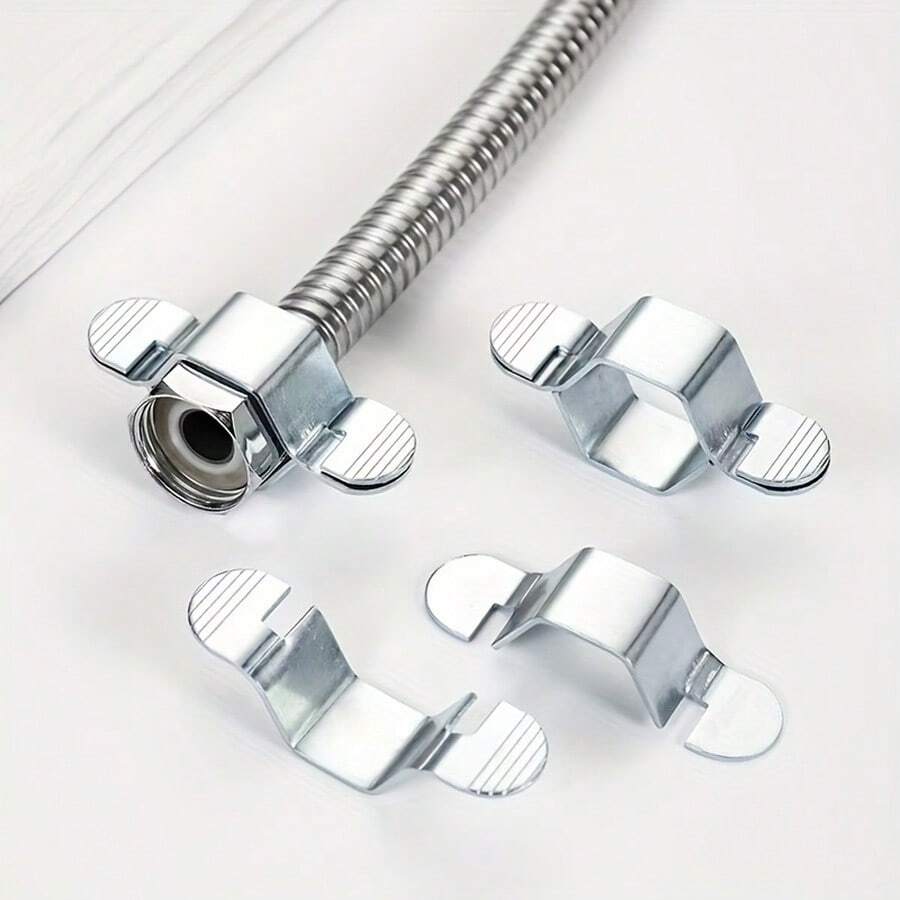 1/4" Hose Wrench Set (4pcs) | Faucet Valve Tools | Detachable Hex Hose Wrench | Reusable Handheld Sprayer For Bathroom | Water Control Accessories - 4 Items (2 Pairs) - View 1