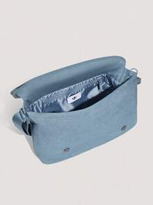 Adidas Originals Unisex DENIM MSG BAG Outdoor Sports Shoulder Bag LD6378 - Blue - View 6