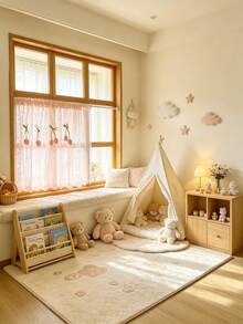 1 buah Tirai Dekoratif Tulip Renda Pink Lucu, Gaya Kantong Batang, Indah & Tahan Lama, Cocok untuk Dekorasi Jendela, Dekorasi Baby Shower, Dekorasi Kamar, Tirai Partisi - MultiWarna - View 7