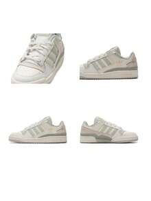 Adidas Men's Women's FORUM LOW CL Retro Colorblock Casual Everyday Minimalist Sneakers LA3797 - Apricot - View 10