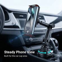 xnyocn Car Cup Holder Phone And Tablet Mount - 360° Adjustable Heavy Duty Universal Phone And Tablet Holder - Black D53-pZ2 - View 2
