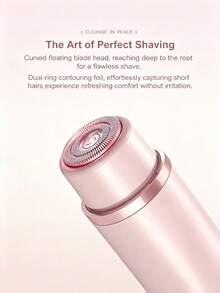 SKYWORTH 400mAh 2-In-1 Dual Head Electric Shaver For Women, Portable Travel Razor For Face, Bikini, Legs, Rechargeable, Compact And Lightweight - View 11