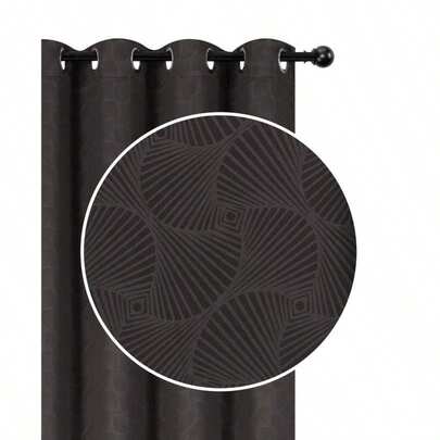 Embossed Panel W 8 Grom (Shell) (Chocolate) (84") - Set Of 2