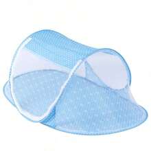 Accesorio para cuna Mosquitera plegable para bebé, tienda portátil para cuna, dormitorio, exterior - Azul - Ver 5