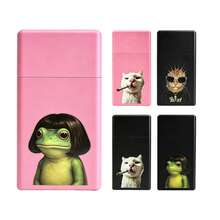 Cabin puff 1pc Compartment Anti-Pressure Cigarette Case, 10-Slot Design (Only Suitable For Regular Size), Solid And Durable Texture, Compact Size For One-Handed Grip, Convenient For Carrying In Pocket Or Bag; Perfect Holiday Gift. - One Size Fits All - View 3