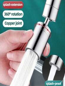 Adjustable 360° Splash-Proof Kitchen And Bathroom Faucets, New Dual-Mode Spray Head Filters, Aerators, Kitchen Accessories, Kitchen Faucet Extenders, Washbasin Robotic Arms, Home Improvement Accessories, Christmas Decorations. - Multicolor - View 2