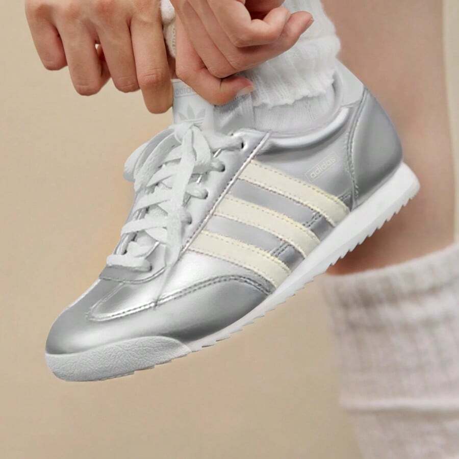 Adidas R71 "T-Head" Classic Retro Leather Upper Thin Sole Sports Skate Shoes KJ4209 - Silver - View 1