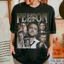 Tom Felton Vintage Graphic Tee - Unisex Shirt - 黑色 - 查看 1