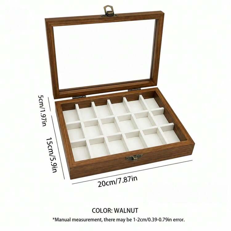 Chinese Vintage Wooden Jewelry Storage Box With Dust Cover, Can Store Necklaces, Bracelets, Rings And Other Jewelry, Thoughtful Gift For Girlfriend Or Wife - Multicolor - View 22