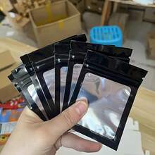 100PCS Reusable Polyester Film Zipper Storage Bags, Waterproof Odor-Proof Self-Sealing Bags, Packaging Bags, Storage Bags, Storage Bags - View 6