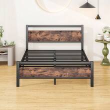 Bed Frames - 棕色 140*190厘米 - 查看 2