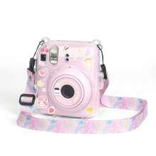 Mini 12 Compatible Transparent Protective Case With Back Pocket + Colorful Shoulder Strap, Clear Crystal Shell Protective Cover, Easy Installation PV Shell, Anti-Yellowing, Anti-Drop, Anti-Scratch Photography Camera Protective Accessory - View 13