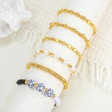 1 Box 3/4/6/8mm Gold/Silver And 8mm Christmas Color Spacer Beads, For Jewelry Making, DIY Bracelets, Necklaces, Earrings - A - View 4