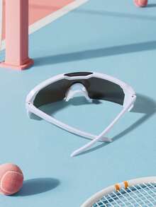 1PC Kids 6-12Y Rimless Fashion Glasses With Colorful Mirror Lens Decoration Lightweight PC Frame Windproof Sporty For Skiing Outdoor Sports Holiday - Multicolor - View 5