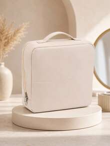 Portable Travel Makeup Bag, Makeup Storage Bag, Makeup Bag With Brush Slots, Zipper Closure, Toiletry Bag, Storage Bag, Storage Bag, Suitable For Travel Makeup Storage Bag - Multicolor - View 17