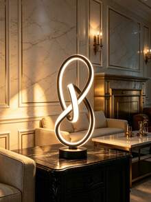 Modern Creative Spiral USB Desk Lamp, 3 Colors Available, 3 Color Temperatures Adjustable, Plug-In Switch - Stylish Black Design, Suitable For Bedroom, Living Room Or Study | Artistic Metal Table Lamp Perfect For Creating Cozy Atmosphere - Multicolor - View 7