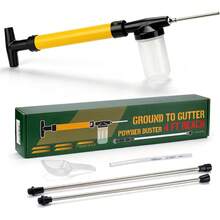 Adjustable Powder Duster With 4 FT Extension Pole, Manual Pump Sprayer For Diatomaceous Earth And Fine Garden Powder, Handheld Dispenser Tool For Home And Yard Maintenance - Yellow Powder Duster - View 3