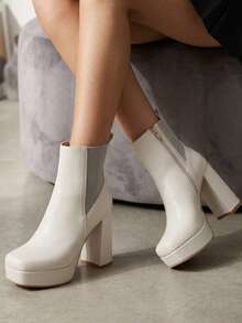 Women Ankle Boots & Booties - White - View 3