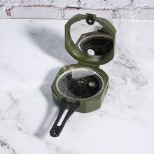 Professional High-Precision Outdoor Compass, Fluorescent, Waterproof, Multifunctional For Various Occasions, Such As Geological Prospecting, Orientation, And Outdoor Activities - Army Green - View 8