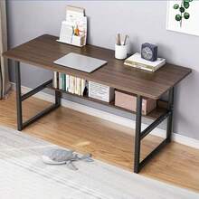Computer Desk, Office Desk, 80*40*72 Cm, Modern Style, For Study, Bedroom, Living Room, Wood/Rustic Brown - Brown - View 5