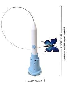 Suction Cup Fixed Dual-Use Butterfly Cat Toy With Built-In Cat 360° Rotating Suction Cup Realistic Butterfly Electric Teaser Wand With Cat For All Breeds Kittens And Adult Cats Solo Play Boredom Relief Toy - View 11