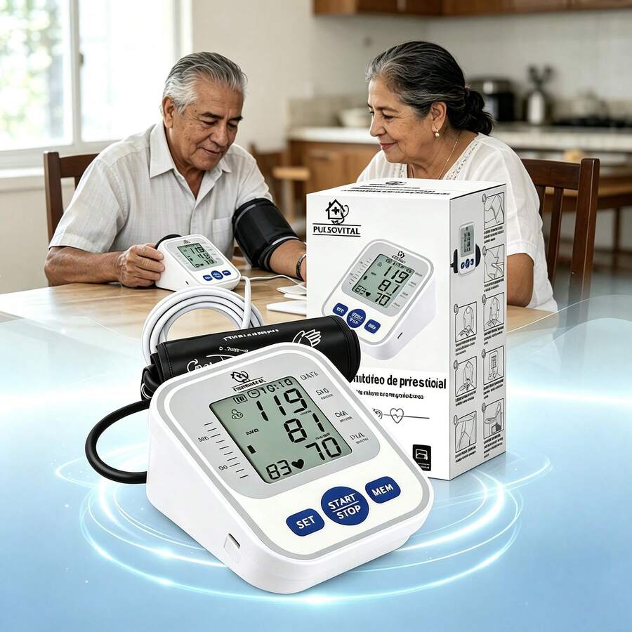 Pulsovital Blood Pressure Monitors & Accessories - Blue and White - View 1
