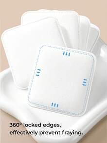 OEIEZ 120pcs Thickened Square Cotton Pads, Lint-Free Extra Large Soft Makeup Remover Pads, Single Pad Full Face Cleansing, Suitable For Toner, Makeup Removal And Nail Polish Removal - View 6