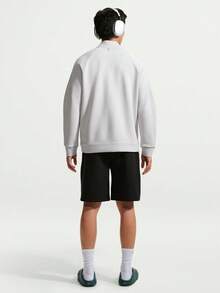 Nike Men's Casual Drawstring Waist Sports Shorts Outdoor - Black - View 5