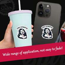 Stay Hydrated Vampire Blood Halloween Sticker | Kindle, Bookish, Booktok, Book Lover, Laptop, Water Bottle - Star Film - View 3