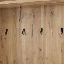 Hall Tree With Shoe Storage, Plant Stand Natural Wood + White 75x33x180 Cm - Natural - 查看 8