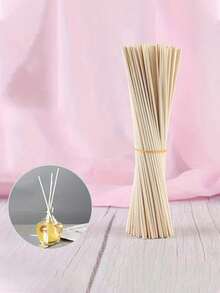 100pcs Natural Bamboo Reed Diffuser Sticks - Long-Lasting Essential Oil Aromatherapy, Perfect For Spa, Fragrance And Home Decor, High-Quality Unscented Wooden Sticks, Suitable For Room Aromatherapy, Aromatherapy Diffuser - Multicolor - View 3