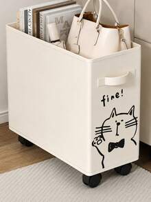 Office Storage Cart - White Kitten - View 1