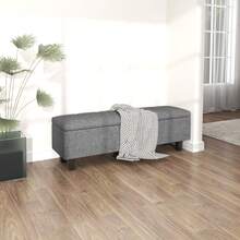 Storage Benches - 다크 그레이 + 린넨 - 보기 7