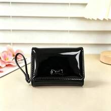 Dompet Pendek Wanita, Dompet Koin Multi-Slot Kartu dengan Pita Lucu - MultiWarna - View 11
