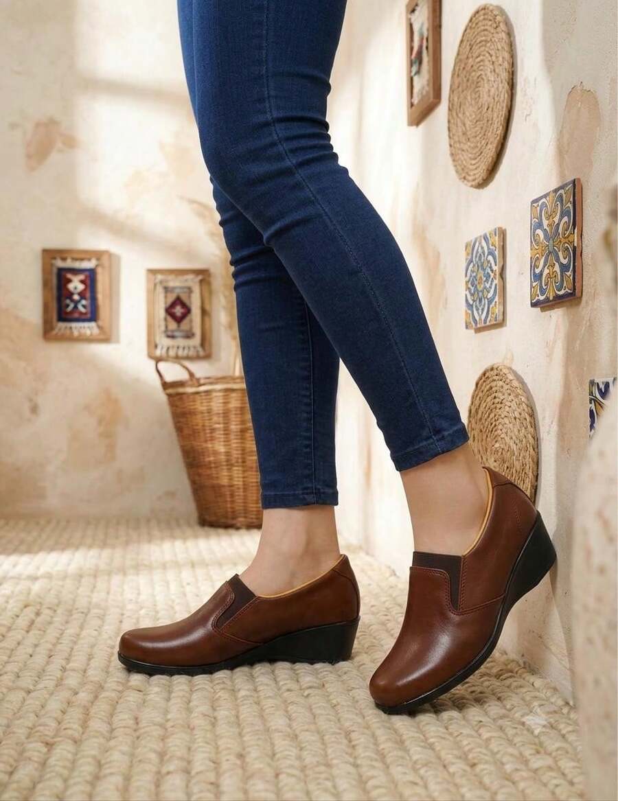 Women Flats - Brown - View 1