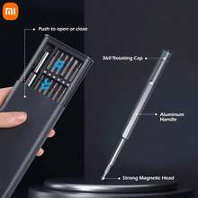 Xiaomi 24-In-1 Precision Screwdriver Set, Co-Developed With Wiha, Magnetic Screwdriver Set, 24pcs S2 Steel Bits, Pop-Up Aluminum Alloy Storage Box, Portable Electronic Product Repair Tool, Suitable For Smartphone, Laptop, Watch, Glasses, Camera DIY Disassembly - A - View 9