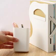 1 pieza Estante de almacenamiento de escritorio, Organizador de archivos de oficina, Estantería pequeña y sencilla para dormitorio, Organizador de libros de texto de escritorio, Estante de almacenamiento de archivos, Regalo de estantería para el regreso a la escuela - Multicolor - Ver 4