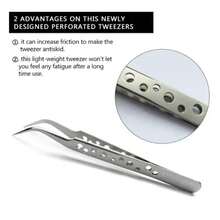 Precision Industrial Tweezers Anti-Static Magnetic Stainless Steel Tweezers Set, Suitable For Electronic Soldering Maintenance Manual Tools - Multiple Specifications - View 5